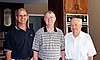 James Chappell Dew Jr, Allen Powell Dew, James Chappell Dew Sr - picture taken August 1999 in North