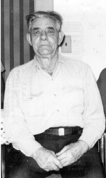 James Monroe Koonce (1879-1962), son of Elijah Jefferson Koonce - photo taken about 1960.<br>Source: