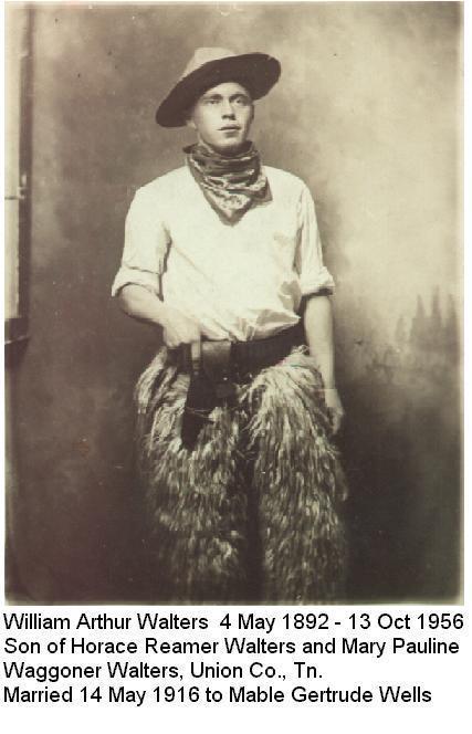 William Arthur Walters (1892-1956).<br>Source: Bill Jon Walters, Tucson, Arizona